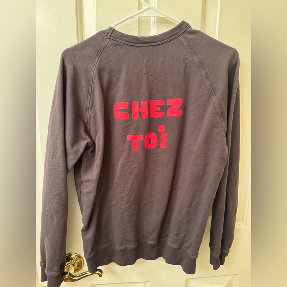Clare V Chez Moi Chez Toi sweatshirt - Picture 2 of 3